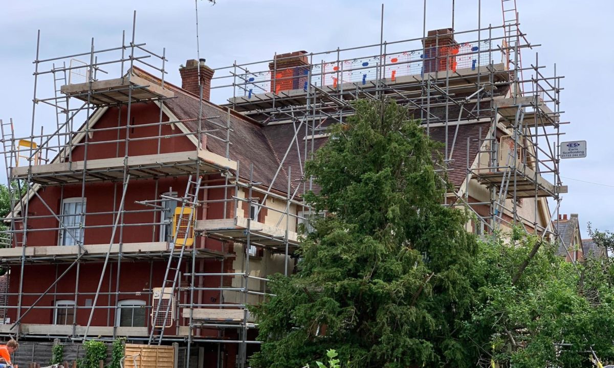 Earls Scaffolding - Access scaffold on a residential property Earls Scaffolding - Access scaffold on a residential property