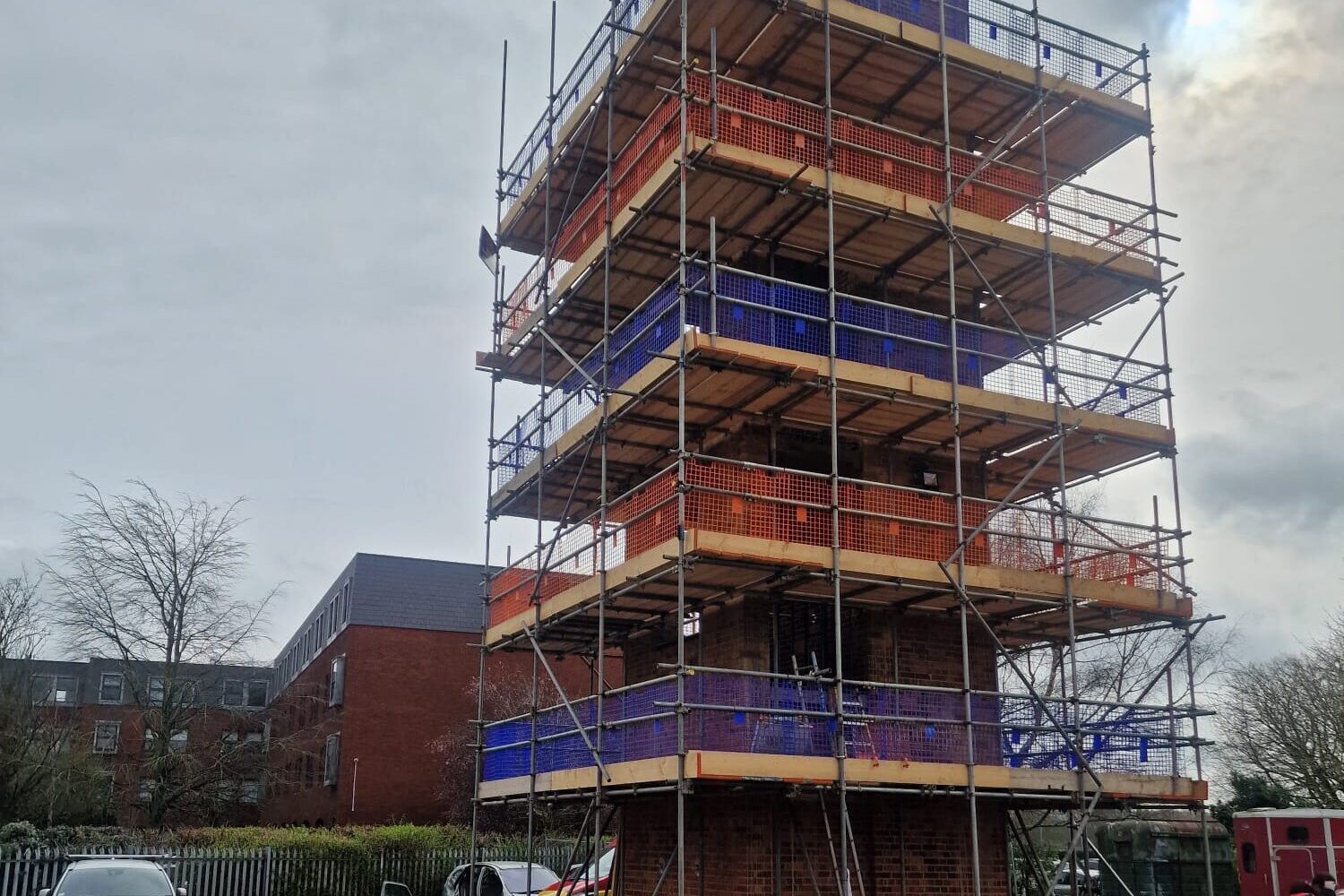 Wellingborough Fire Station drill tower Wellingborough Fire Station drill tower